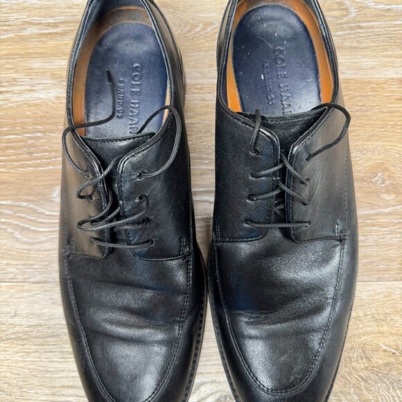 Cole Haan Lennox Hill Split-Toe Black Leather Oxford Shoes Men s Size 7.5 main image 5